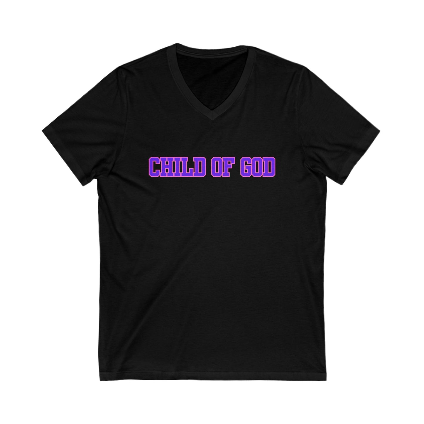 Child of God Unisex V-Neck Tee, Faith Shirt, Christian Apparel, Inspirational Gift, Spiritual Lifestyle Top