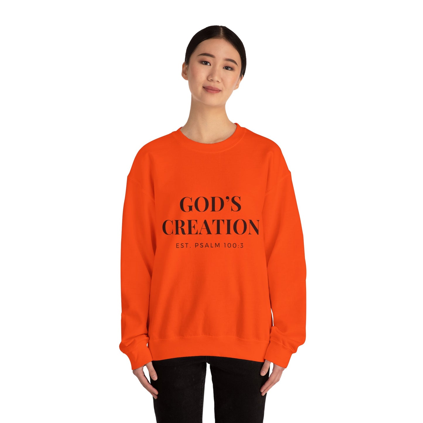 Faith-Inspired Unisex Sweatshirt, Cozy Gift for Christians, Bible Verse Apparel, Inspirational Crewneck, God’s Creation Quote
