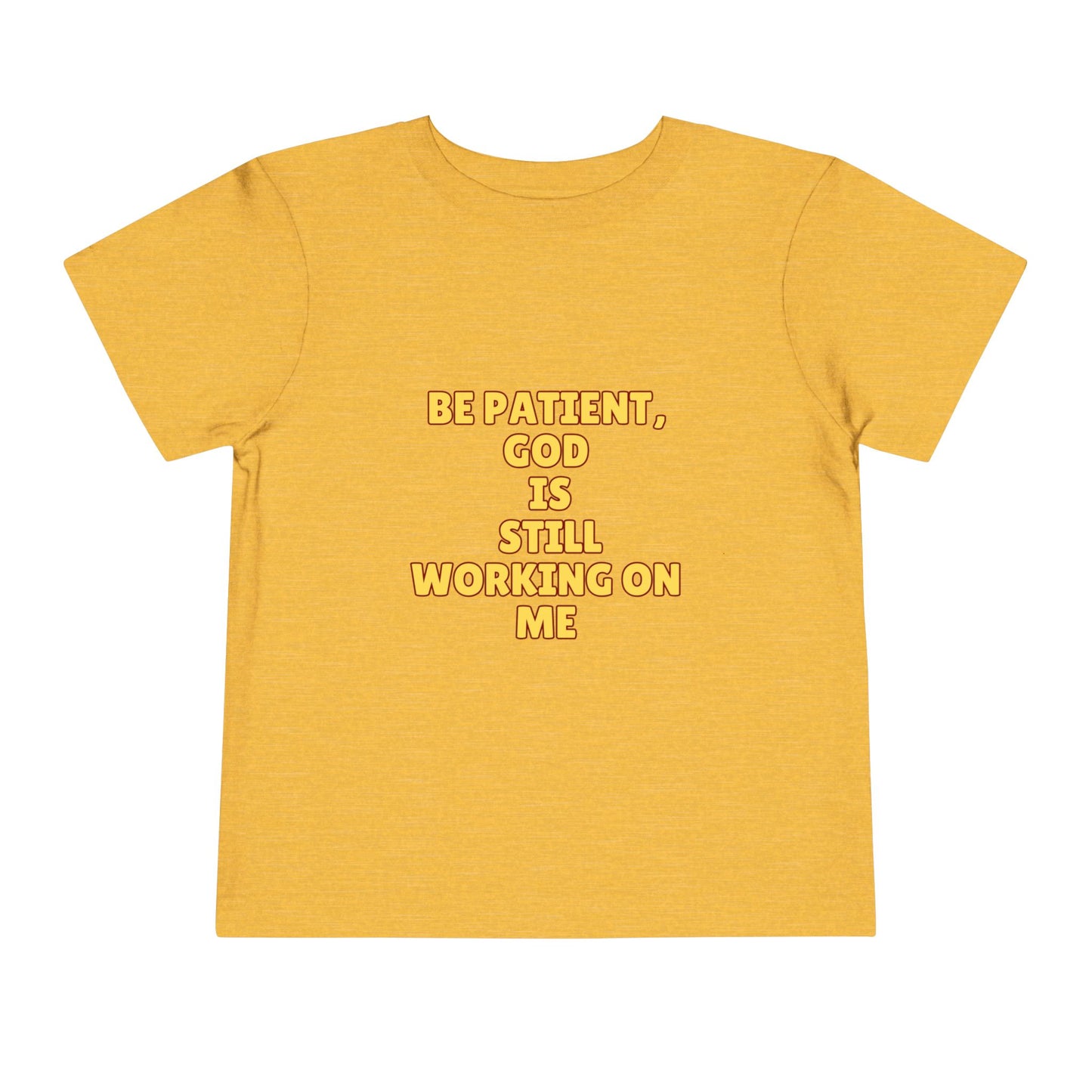 Toddler Short Sleeve Tee - Be Patient God Is Still Working On Me, Kids Faith Tee, Cute Toddler Shirt, Inspirational Kids Clothing, [...]