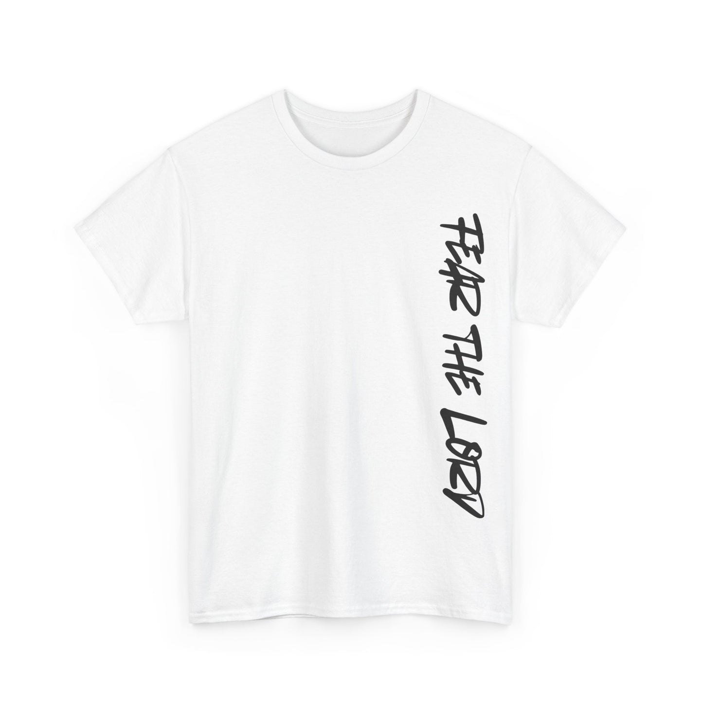 Unisex Heavy Cotton Tee: Fear the Lord Scripture Shirt, Christian T-Shirt, Faith-Based Apparel, Inspirational Gift, Bible Verse Tee