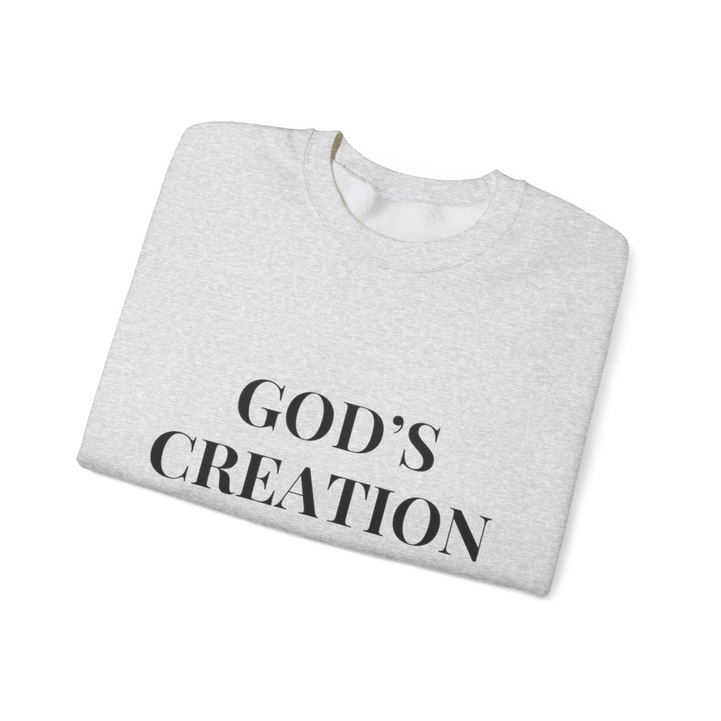 Faith-Inspired Unisex Sweatshirt, Cozy Gift for Christians, Bible Verse Apparel, Inspirational Crewneck, God’s Creation Quote