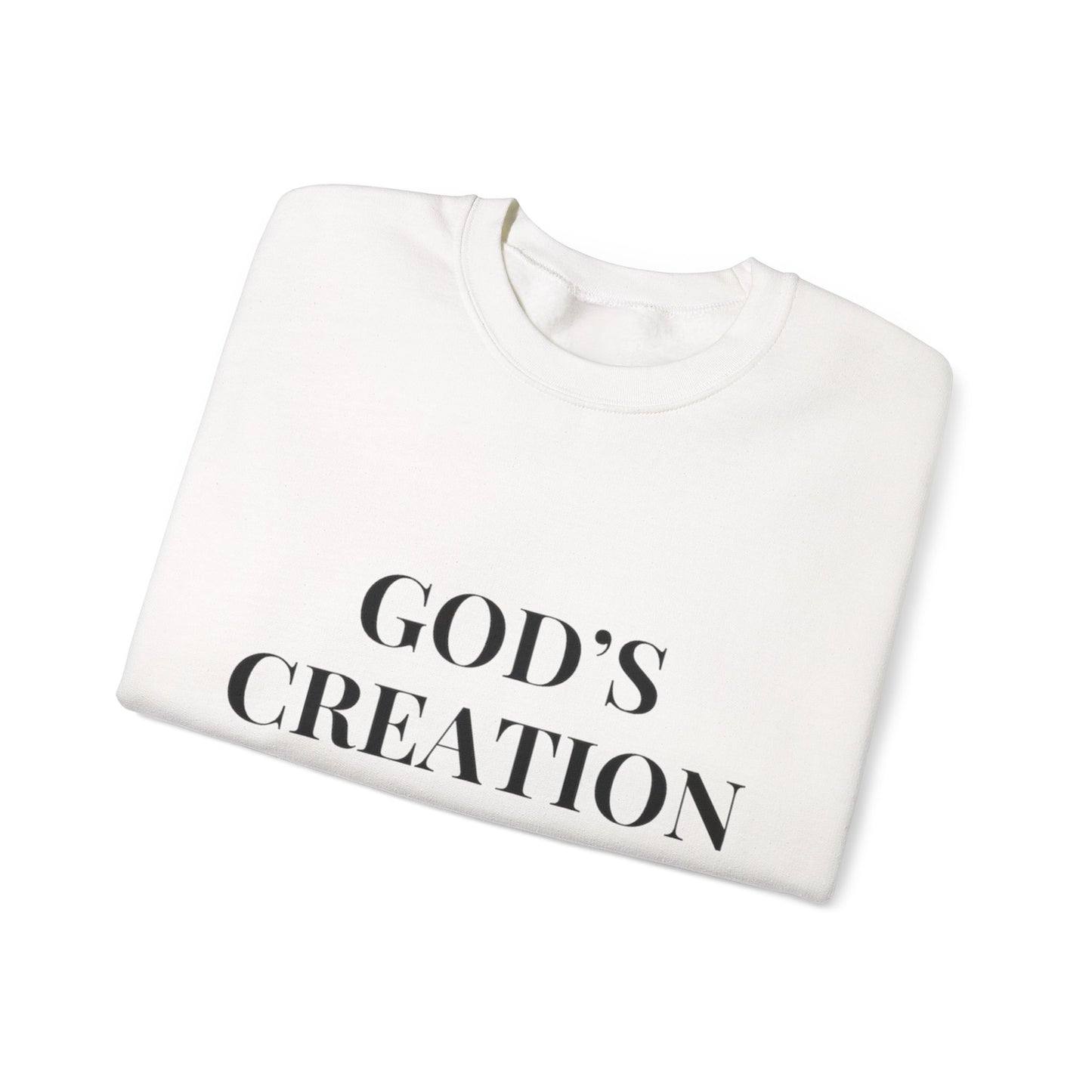 Faith-Inspired Unisex Sweatshirt, Cozy Gift for Christians, Bible Verse Apparel, Inspirational Crewneck, God’s Creation Quote