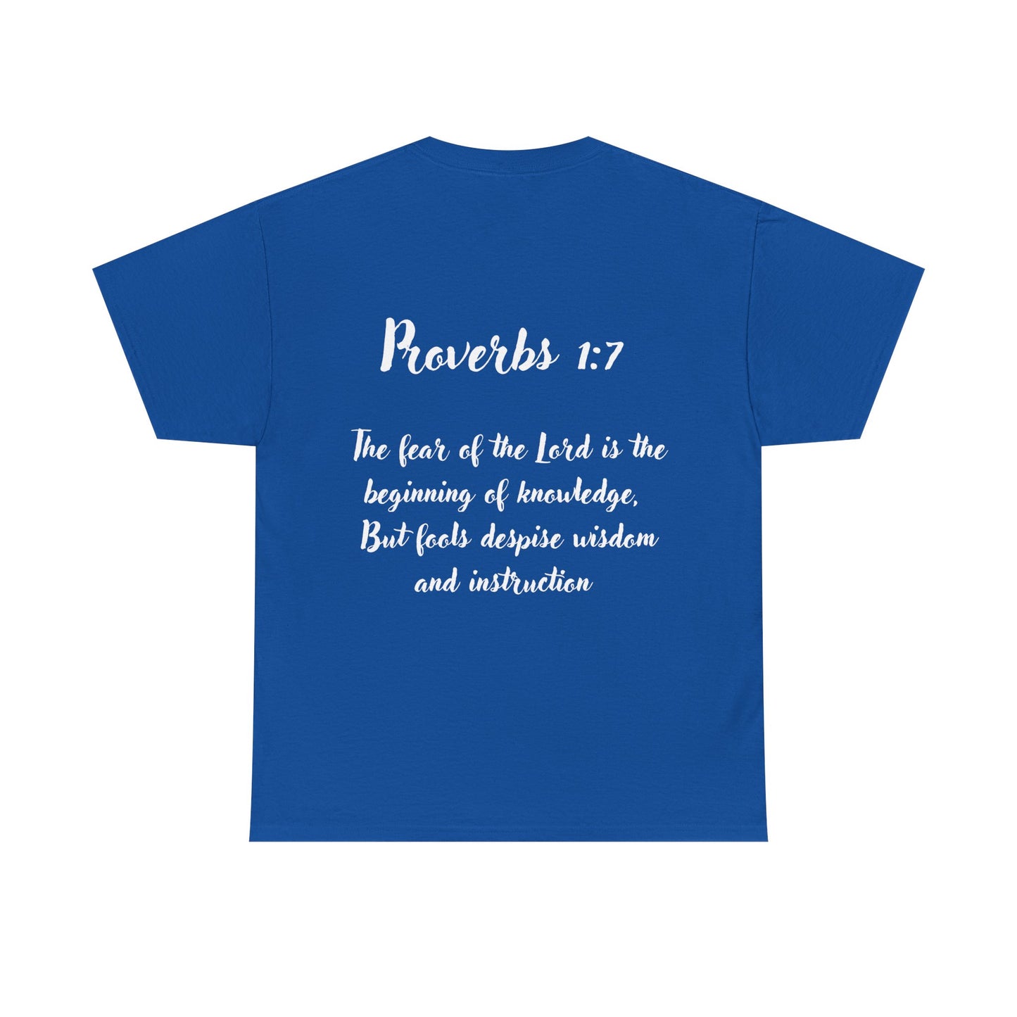 Unisex Heavy Cotton Tee: Fear the Lord Scripture Shirt, Christian T-Shirt, Faith-Based Apparel, Inspirational Gift, Bible Verse Tee