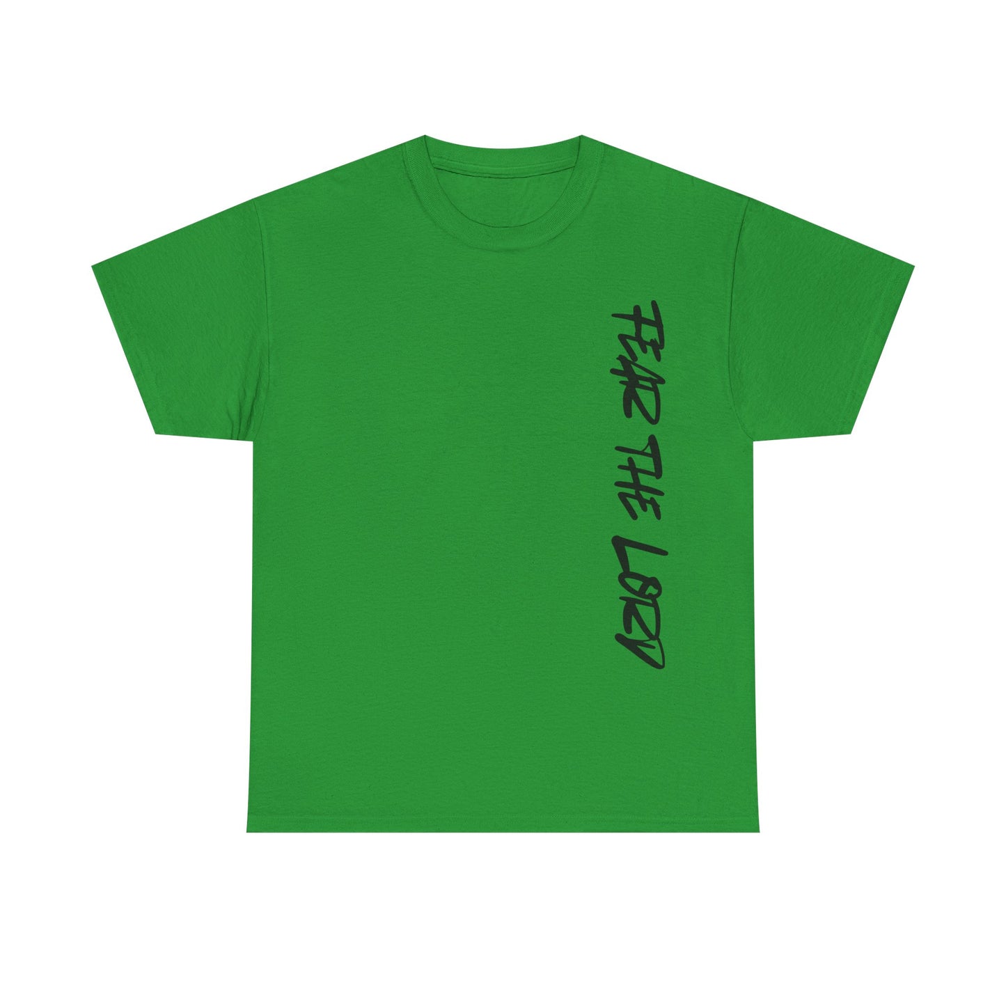 Unisex Heavy Cotton Tee: Fear the Lord Scripture Shirt, Christian T-Shirt, Faith-Based Apparel, Inspirational Gift, Bible Verse Tee