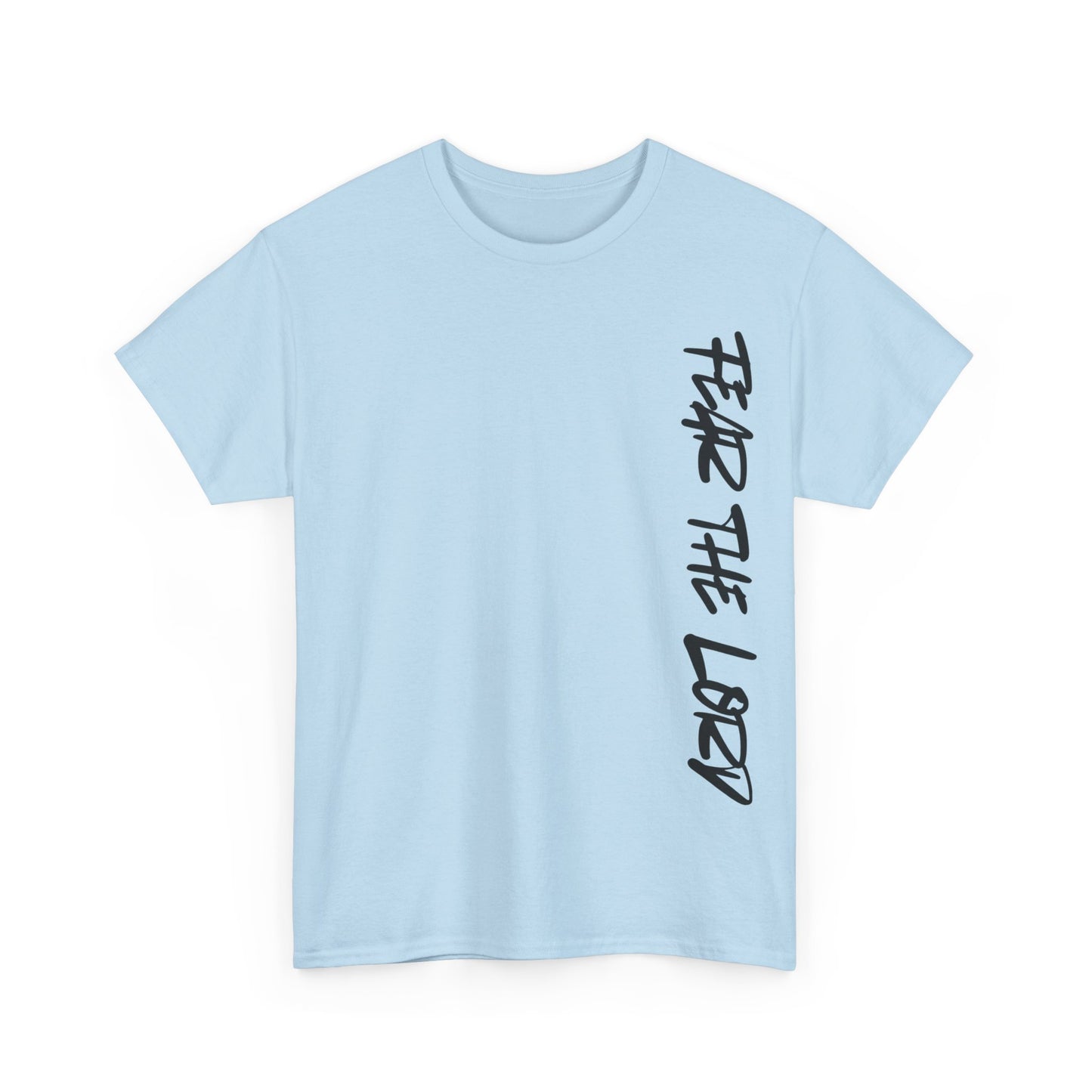 Unisex Heavy Cotton Tee: Fear the Lord Scripture Shirt, Christian T-Shirt, Faith-Based Apparel, Inspirational Gift, Bible Verse Tee