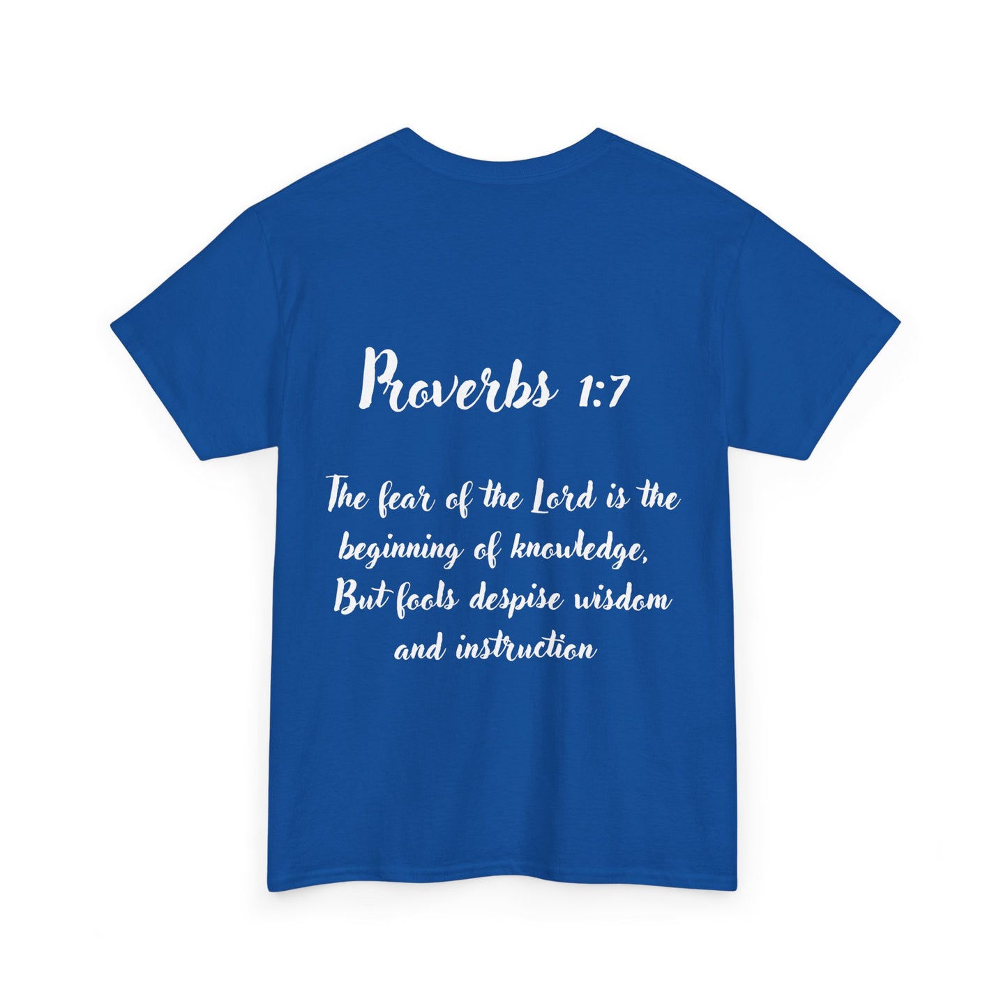 Unisex Heavy Cotton Tee: Fear the Lord Scripture Shirt, Christian T-Shirt, Faith-Based Apparel, Inspirational Gift, Bible Verse Tee