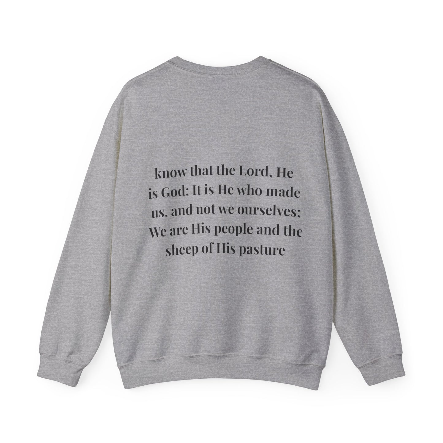 Faith-Inspired Unisex Sweatshirt, Cozy Gift for Christians, Bible Verse Apparel, Inspirational Crewneck, God’s Creation Quote