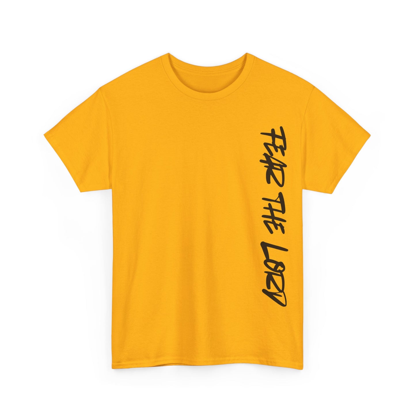 Unisex Heavy Cotton Tee: Fear the Lord Scripture Shirt, Christian T-Shirt, Faith-Based Apparel, Inspirational Gift, Bible Verse Tee