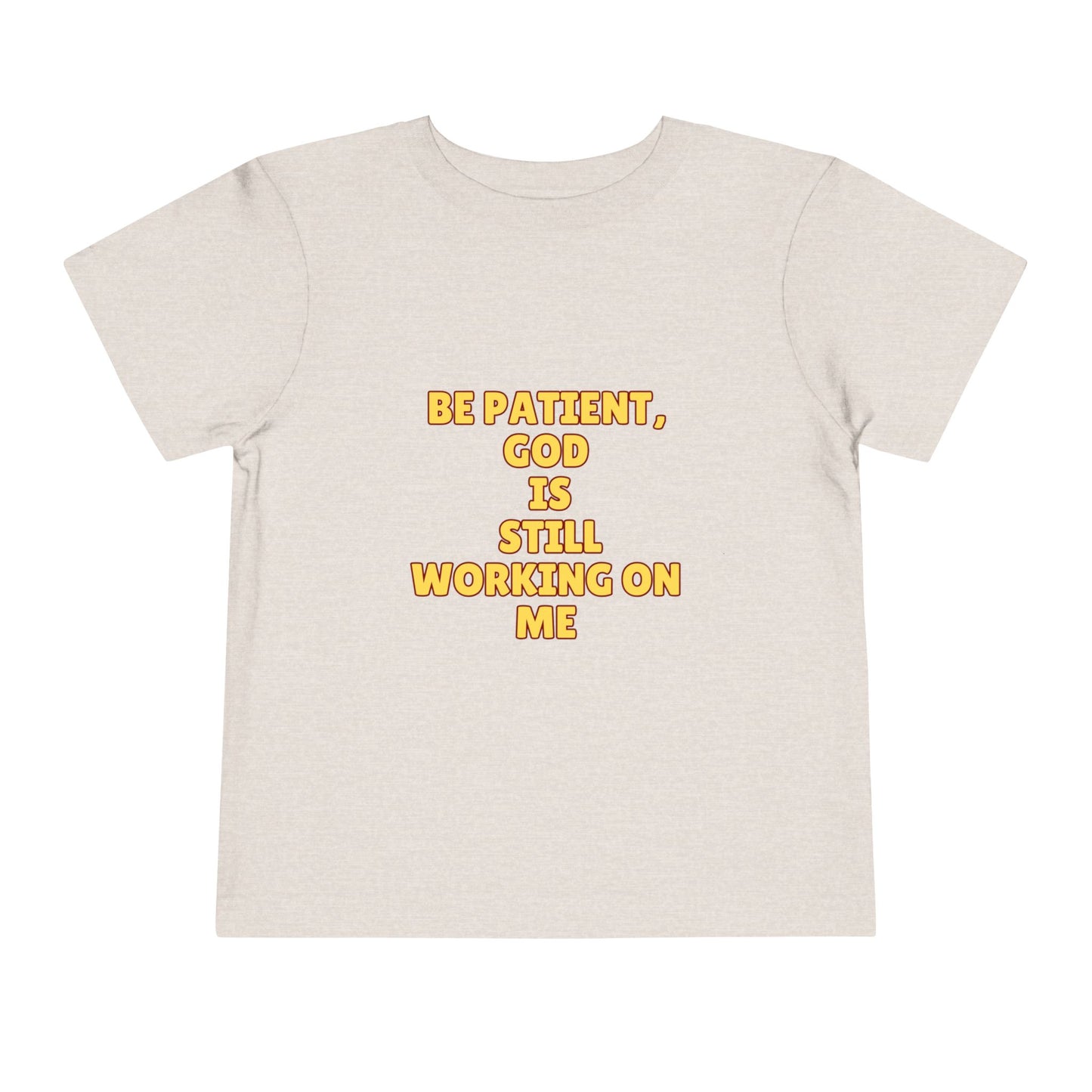 Toddler Short Sleeve Tee - Be Patient God Is Still Working On Me, Kids Faith Tee, Cute Toddler Shirt, Inspirational Kids Clothing, [...]