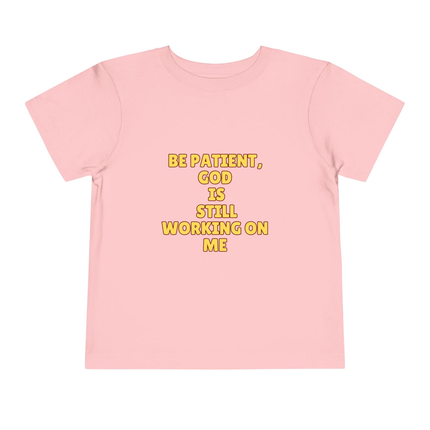 Toddler Short Sleeve Tee - Be Patient God Is Still Working On Me, Kids Faith Tee, Cute Toddler Shirt, Inspirational Kids Clothing, [...]